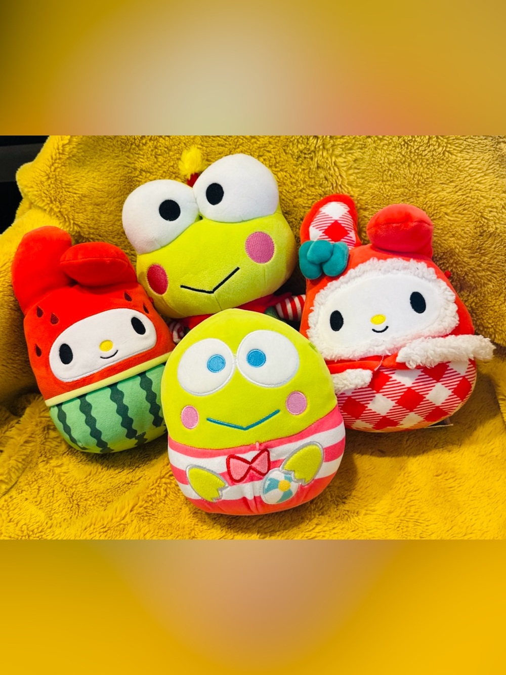 Sanrio-Inspired Green Frog Plush Toy - Soft Cute Kids Stuffed Animal